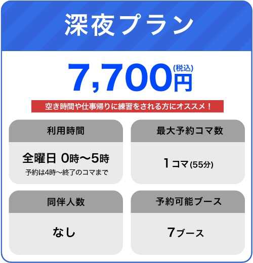 深夜プラン